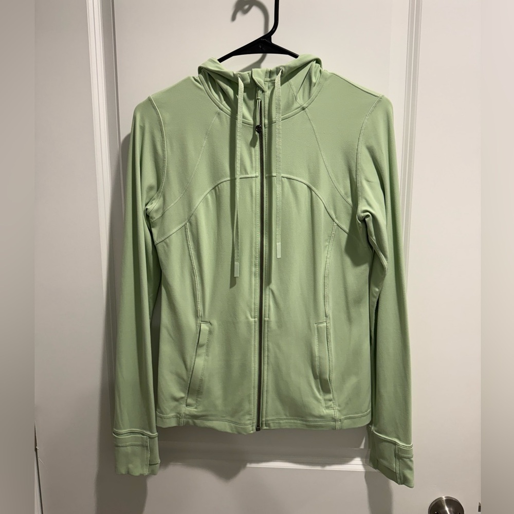Lululemon Mint Green Zip Hoodie Size 8 Athletic Jacket